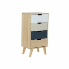 DKD Home Decor Komoda DKD Home Decor Bež Gumijast les Bela Temno siva Les Paolownia (40 x 30 x 78 cm)