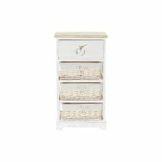 DKD Home Decor Komoda DKD Home Decor Bela Svetlo rjava pletenina Les Paolownia 40 x 29 x 73 cm