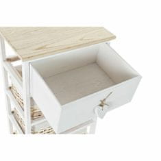DKD Home Decor Komoda DKD Home Decor Bela Svetlo rjava pletenina Les Paolownia 40 x 29 x 73 cm