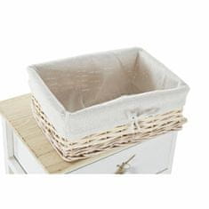 DKD Home Decor Komoda DKD Home Decor Bela Svetlo rjava pletenina Les Paolownia 40 x 29 x 73 cm