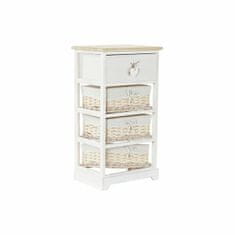 DKD Home Decor Komoda DKD Home Decor Bela Svetlo rjava pletenina Les Paolownia 40 x 29 x 73 cm