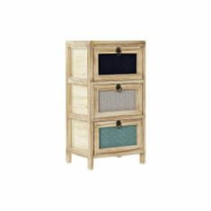 DKD Home Decor Komoda DKD Home Decor Poliester Večbarvni les Paolownia Modern (32 x 25 x 61,5 cm)