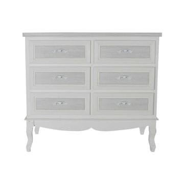 DKD Home Decor Komoda DKD Home Decor 100 x 40 x 87 cm Les Bela Romantični MDF les