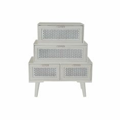 DKD Home Decor Komoda DKD Home Decor Wood White (60 x 32,5 x 71,5 cm)