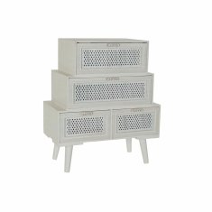 DKD Home Decor Komoda DKD Home Decor Wood White (60 x 32,5 x 71,5 cm)