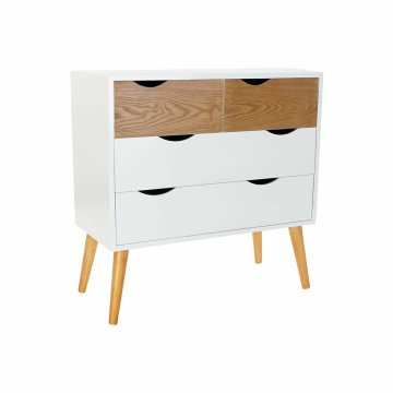 DKD Home Decor Komoda DKD Home Decor MDF Wood White Brown 80 x 38 x 80 cm