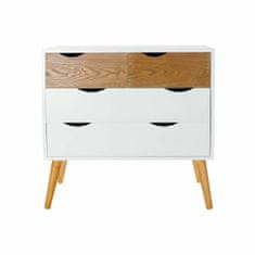 DKD Home Decor Komoda DKD Home Decor MDF Wood White Brown 80 x 38 x 80 cm