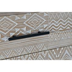 DKD Home Decor Komoda DKD Home Decor Jedla naravna črna kovinska MDF (107 x 35 x 80 cm)