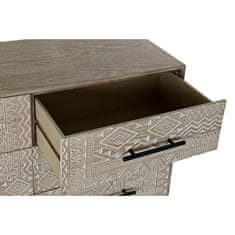 DKD Home Decor Komoda DKD Home Decor Jedla naravna črna kovinska MDF (107 x 35 x 80 cm)