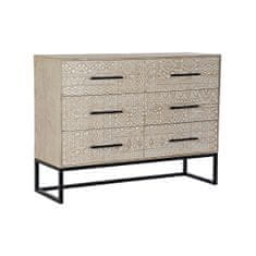 DKD Home Decor Komoda DKD Home Decor Jedla naravna črna kovinska MDF (107 x 35 x 80 cm)