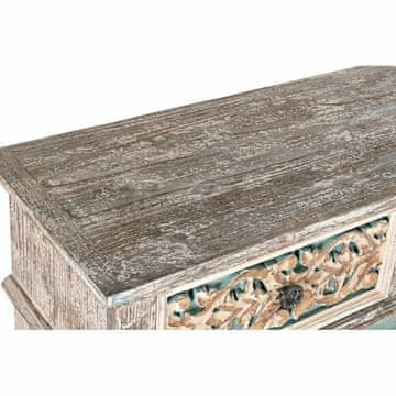 DKD Home Decor Komoda DKD Home Decor Bela Turkizna Les Oriental 99 x 38 x 91 cm