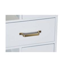 DKD Home Decor Komoda DKD Home Decor Natural Metal White Cream Melamin (76 x 34 x 94 cm)