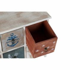 DKD Home Decor Komoda DKD Home Decor Natural Blue MDF Maroon (84 x 28 x 47 cm)