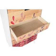 DKD Home Decor Komoda DKD Home Decor Scandi Naravni gumijasti les Bela bordo barva MDF Les 60 x 30 x 108 cm