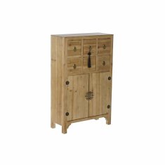 DKD Home Decor Komoda DKD Home Decor črno rdeča naravna jelka MDF les orientalski 63 x 27 x 101 cm
