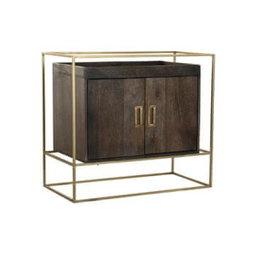 DKD Home Decor Komoda DKD Home Decor Kovina Rjava Mango les (86 x 43 x 76 cm)