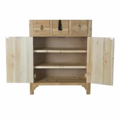DKD Home Decor Komoda DKD Home Decor črno rdeča naravna jelka MDF les orientalski 63 x 27 x 101 cm