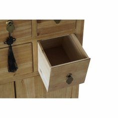 DKD Home Decor Komoda DKD Home Decor črno rdeča naravna jelka MDF les orientalski 63 x 27 x 101 cm