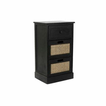 DKD Home Decor Komoda DKD Home Decor Črna Naravni les Paolownia wood Vintage 40 x 30 x 70,5 cm