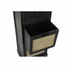 DKD Home Decor Komoda DKD Home Decor Natural Black Vintage les Paolownia (40 x 30 x 90,5 cm)