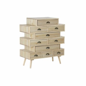 DKD Home Decor Komoda DKD Home Decor Zlata Naravna Mornarsko modra Svetlo siva Les MDF Les 80 x 36 x 93 cm