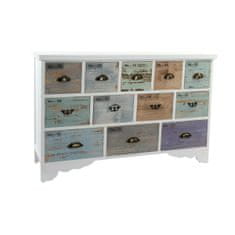 DKD Home Decor Komoda DKD Home Decor 119 x 35 x 77 cm Bela Večbarvna Koča