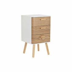 DKD Home Decor Komoda DKD Home Decor Natural MDF White Bamboo (40 x 40 x 73,5 cm)