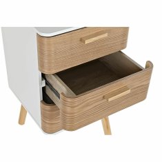 DKD Home Decor Komoda DKD Home Decor Natural MDF White Bamboo (40 x 40 x 73,5 cm)