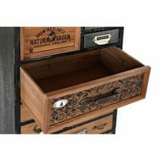 DKD Home Decor Komoda DKD Home Decor Črna Naravna jelka MDF Les Vintage 48 x 32 x 101 cm