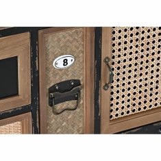 DKD Home Decor Komoda DKD Home Decor Črna Naravna jelka MDF Les Vintage 87 x 34 x 81,5 cm