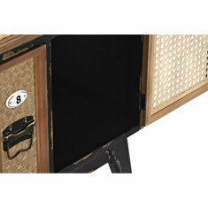 DKD Home Decor Komoda DKD Home Decor Črna Naravna jelka MDF Les Vintage 87 x 34 x 81,5 cm