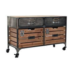 DKD Home Decor Komoda DKD Home Decor Črna Naravna kovina Jedla Vintage 30 x 40 cm 87 x 36 x 54 cm