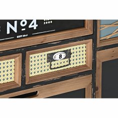 DKD Home Decor Komoda DKD Home Decor Črna Naravna jelka MDF Les Vintage 105 x 32 x 87 cm