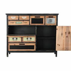 DKD Home Decor Komoda DKD Home Decor Črna Naravna jelka MDF Les Vintage 105 x 32 x 87 cm