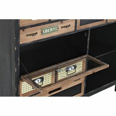 DKD Home Decor Komoda DKD Home Decor Črna Naravna jelka MDF Les Vintage 105 x 32 x 87 cm