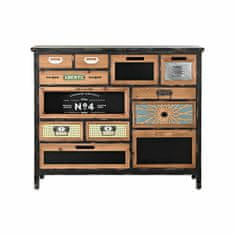 DKD Home Decor Komoda DKD Home Decor Črna Naravna jelka MDF Les Vintage 105 x 32 x 87 cm