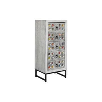 DKD Home Decor Komoda DKD Home Decor Bela siva keramika Mango les Indijanec 45 x 35 x 107 cm