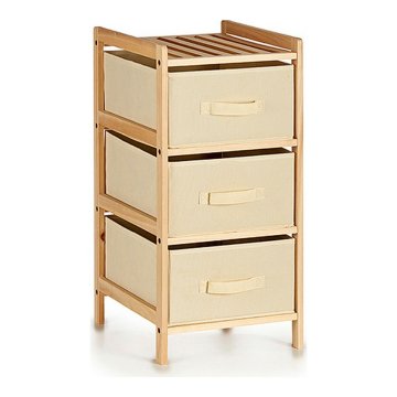 Kipit Komoda Kremni les TNT (netkani material) (34 x 66 x 36 cm)