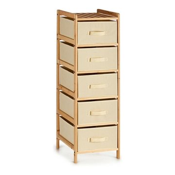 Kipit Komoda 5 predalov Les Tekstil (34 x 103 x 36 cm)