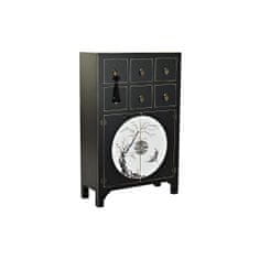 DKD Home Decor Komoda DKD Home Decor Črna zlata jelka MDF les Oriental 63 x 28 x 101 cm