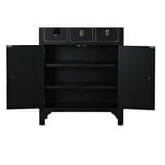 DKD Home Decor Komoda DKD Home Decor Črna zlata jelka MDF les Oriental 63 x 28 x 101 cm