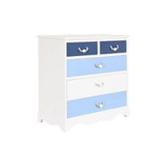 DKD Home Decor Komoda DKD Home Decor Bela Nebo modra Mornarsko modra Vrv MDF Les 80 x 40 x 80 cm