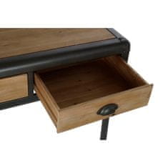 DKD Home Decor Komoda DKD Home Decor S3023704 Fir Natural Black Metal (130 x 44 x 136 cm)