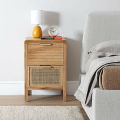 Versa Komoda Versa Wood Ratan les Paolownia MDF Les 30 x 60 x 40 cm