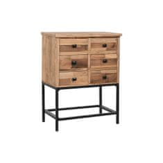 DKD Home Decor Komoda DKD Home Decor 63 x 34,5 x 85 cm jelka črna kovina temno rjava