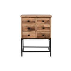 DKD Home Decor Komoda DKD Home Decor 63 x 34,5 x 85 cm jelka črna kovina temno rjava