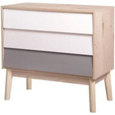 BigBuy Komoda Les MDF hrast (80 x 40 x 75 cm)