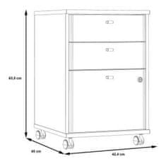 BigBuy Komoda Palma White (42 x 45 x 64 cm)