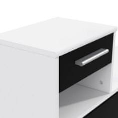BigBuy Predsobna miza s predali Peili White Matte back Sodobna kovina (97,5 x 25 x 180 cm)