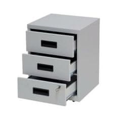 BigBuy Komoda Bisley Grey Metal